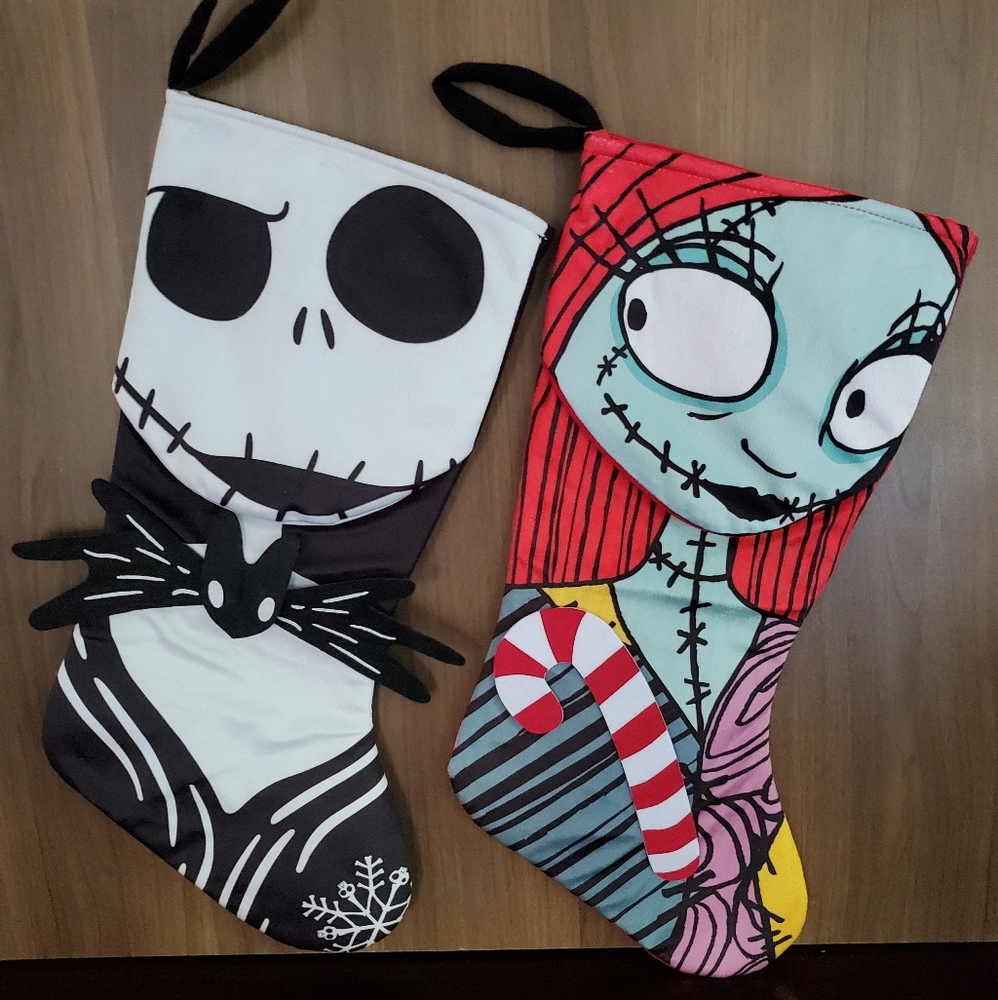 Nightmare Before Christmas Jack & Sally Stockings